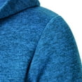thumbnail image 5 of Timoontee Men's Fall Casual Hooded Sweatshirts Quarter Zipper Hoodies Lightweight Solid Pockets Drawstring Warm Sweatshirts Blue XXXL, 5 of 8