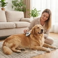 thumbnail image 6 of One-Click Self-Cleaning Pet Brush for Dogs & Cats, ABS Material Deshedding Grooming Comb with 60° Flexible Round Needles, Anti-Slip Handle for Long & Short Hair(pink), 6 of 9