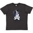 thumbnail image 3 of Inktastic Tri Color King Charles Spaniel Youth T-Shirt, 3 of 5