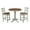 Distressed Hickory-S, variant on 36" Round Solid Wood Distressed Hickory/Stone Counter Height Table With 2 Stools