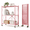 Pink, variant on 3-Tier Storage Shelf with Wheels, Collapsible Rolling Cart, Kitchen Storage Shelf, Foldable Metal Shelving for Garage, Kitchen, Basement, Pantry Storage