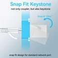 thumbnail image 3 of Acoplador Keystone Sokqovt CAT6 RJ45 (paquete de 24) blanco, 3 of 7
