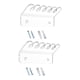 thumbnail image 4 of 2 clips resistentes para cables de cargador, gestión de cables para mesita de noche de oficina y escritorio Claro, 4 of 7
