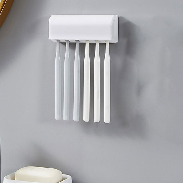 Organizador de cepillos de dientes, pasta de dientes y gel de ducha, soporte de pared para baño, ducha y dormitorio.