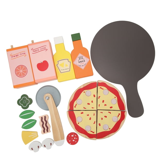 Juego de comida para jugar a la pizza, comida para jugar a la pizza, juguete para pizza, comida para jugar a la pizza, valor inmejorable