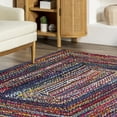 thumbnail image 5 of nuLOOM Tammara Bohemian Hand Braided Area Rug, 2' 6" x 6', Blue, 5 of 9