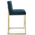 thumbnail image 6 of Privy Gold Stainless Steel Upholstered Fabric Bar Stool Gold Azure, 6 of 8