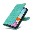 thumbnail image 5 of TECH CIRCLE iPhone 11  case, Embossed PU Premium Leather Wallet Card Cash Slots Magnetic Flip Kickstand Shockproof Cover for iPhone 11 6.1 inch,Green, 5 of 10