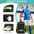 thumbnail image 5 of WOLT Mesh Lemongreen Soccer Bag Backpack with Shoe and Ball Compartments for Boys Ball Equipment Bag, 5 of 7