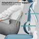 thumbnail image 5 of Silla de oficina TRALT, escritorio ergonómico, 150 kg, con ruedas, color azul cielo, 5 of 9