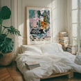 thumbnail image 4 of Olive Watcher - Painting Abstract Modern Art Psychedelic Surrealism Minimalist Geometric Oak Framed Wall Art Print 16 x 20 inches, 4 of 12