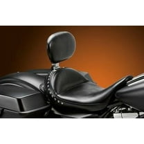 Le Pera Monterey Front Solo Seat w/Backrest Black Smooth Seat (LK-697BR)