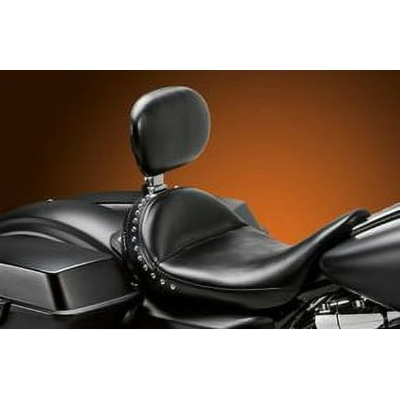 Le Pera Monterey Front Solo Seat w/Backrest Black Smooth Seat (LK-697BR)