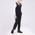 thumbnail image 5 of Fsqjgq Baby Boy Clothes 4-5 Years Boys Fashion Outfit Children's Suit Boys English Gentleman Vest Set Piano Hosting Performance Dress Flower Boys Weekend Birthday Suit Boys Suit Boys Clothes Size 8, 5 of 6
