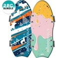 thumbnail image 2 of Snowboogie Alpine Rocket 48" | Double Rider Snow Foam Sleds | PE Foam Core Sled with Soft Handles | Slick Bottom for Speed & Control | Snow Sledding for Adults & Children, 2 of 6