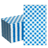 DYLIVeS 80 Count Blue Disposable Paper Dinner Napkins Gingham Guest Napkins 3 Ply Disposable Paper Hand Napkins Blue Buffalo plaid Napkins Disposable Towels Blue and White Checkered Guest Napkins