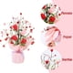 thumbnail image 4 of Flores artificiales, rosas simuladas, peonías, pequeños arreglos florales, decoraciones florales para la sala de estar y la mesa del comedor., 4 of 7