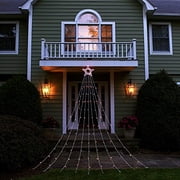 BW Brands String Light Christmas Tree with Star 144", Assorted