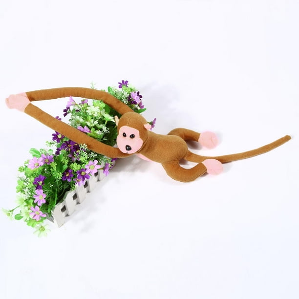 Muñeco mono de 60cm que cuelga, brazo largo, juguetes de peluche para bebés, regalo para niños, café