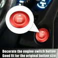 thumbnail image 3 of Unique Bargains Engine Start Stop Button Cover Kit Push Start Button Trim Sticker for Ford Explorer 2020-2022 for Ford Explorer Hybrid 2020-2021 Aluminum Alloy Red, 3 of 7