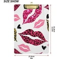 thumbnail image 3 of Coolnut Leopard Lips Clipboard, Acrylic Standard A4 Letter Size Clip Board with Low Profile Clip for Office, Classroom, Doctor, Nurse and Teacher, 12.5"x9", 3 of 7