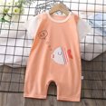 thumbnail image 2 of Summer Baby Boys Clothing Agkizg Baby Boys Bodysuits, Baby Boys Short Sleeves Rompers, Child's Jumpsuit Boys and Girls Baby Botton Short Sleeve Round Neck Cute Solid Shorts Rompers, 2 of 3