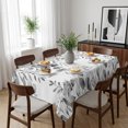 thumbnail image 6 of Gray Eucalyptus Table Cloth Waterproof Tablecloths, Spring Summer Farmhouse Leaves Watercolor Tablecloth Dining Table Cover for Kitchen Party Tabletop Outdoor, Rectangle Tablecloth 60x84 Inch, 6 of 9