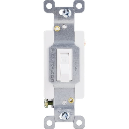 GE UltraPro Heavy-Duty Grounding Toggle Switch, 20 Amps