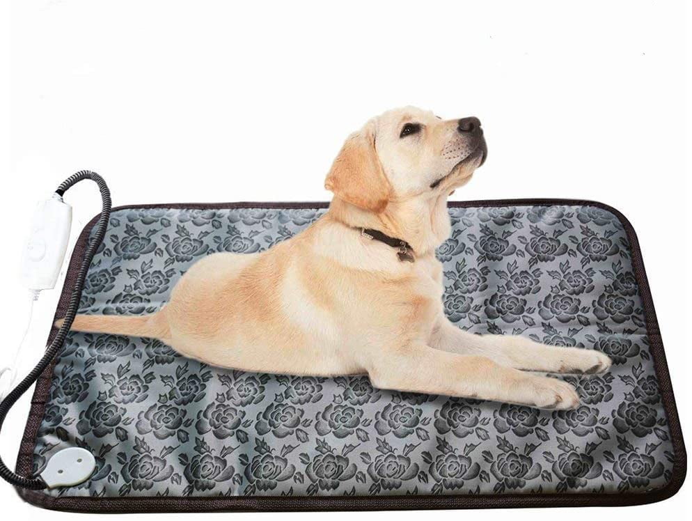 Pet Electric Blanket for Cats and Dogs Portable Inflatable Electric Blanket Dog Heated Pad with Chew Resistant Cord Heating Cushion 