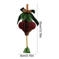thumbnail image 3 of Christmas Tree Decorations Charming Christmas Tree Pendants Elegant Flocked Decorations for Festive Windows Christmas Window Decorations, 3 of 6