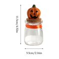 thumbnail image 3 of Tepsmf Halloween Pumpkin Glass Jar Candy Storage Container with Lid Small Gift Treat Holder Holiday Decor Prop, 3 of 6