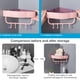 thumbnail image 4 of Injueey Estante de almacenamiento montado en la pared con punzón gratis, estante de ducha de esquina para baño, estante de almacenamiento Juegos de accesorios de baño Rosado, 4 of 6