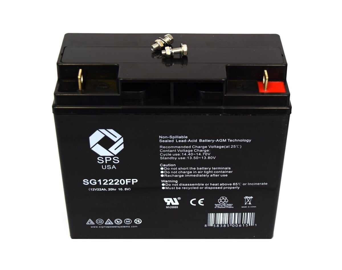 SPS Brand 12V 22Ah Replacement Battery for Shoprider Mobility XtraLite