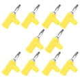 thumbnail image 1 of Banana Connector, Brass Material Banana Plug 4mm/0.2in Diameter Simple Installation  For Security Accessories Yellow, 1 of 8
