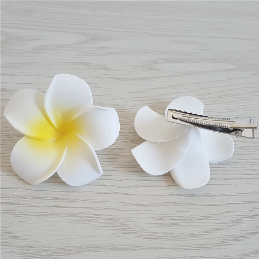 Silk Hibiscus Hair Pin Hawiian Flower Clip 