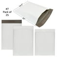 thumbnail image 2 of UOFFICE 25  White Poly Shipping Bubble Mailer Bags 14.5" x 20" #7 Self-Seal Envelopes, 2 of 10