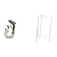 thumbnail image 1 of escultura blanca plateada,Estatua de delfín de cerámica,escultura blanca plateada,Mesita de noche,Mesa auxiliar de acrílico transparente,mesa auxiliar transparente de 2 niveles,Mesa auxiliar, 1 of 8