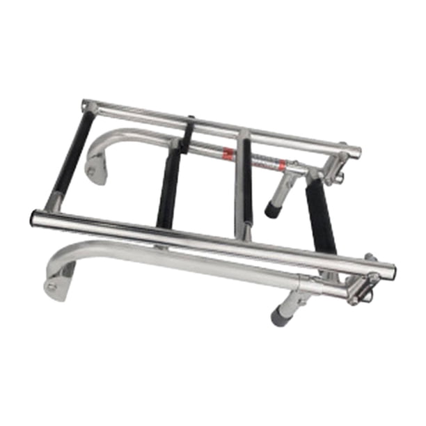 Échelle De Bain 4 Marches – Acier Inoxydable 316 – Télescopique, Pliable – 116cm, Largeur 27cm – Pour Bateau, Piscine, Quai