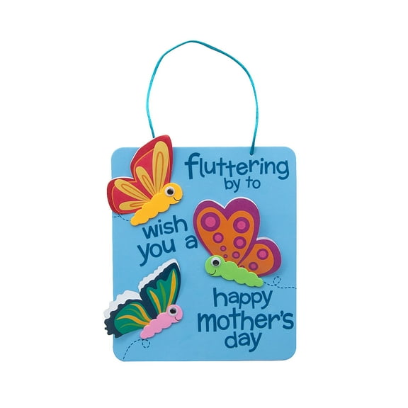 3D Mother’s Day Butterfly Sign Craft Kit, Makes 12, Craft Kits, Mother's Day, 12 Pieces