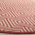 thumbnail image 3 of SAFAVIEH Outdoor LND173Q Linden Collection Red / Creme Rug, 3 of 7