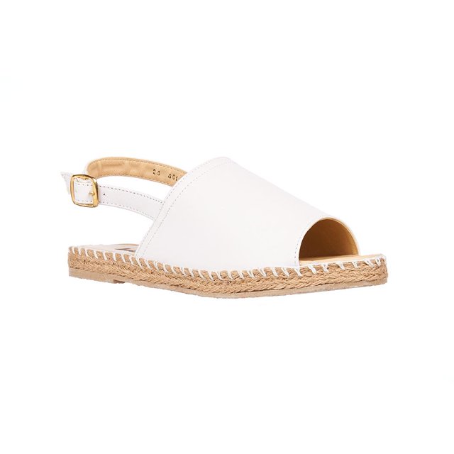 INCÓGNITA Sandalia Moda Casual Mujer Semi Cubierta Blanco Tipo Piel 088D0D blanco 23 Incógnita 088D0D