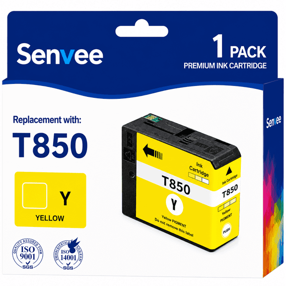 T8504 Ink Cartridge Yellow Pigment Ink Replacement for Surecolor P800 Printer (1 Pack)