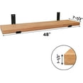 thumbnail image 3 of CONSDAN Floating Shelves, USA Grown Solid Oak Hardwood, Wall Shelves for Bedroom, Bathroom, Living Room, Kitchen, 48x7.5x1.5 in, Natural Oak, 3 of 6