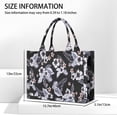 thumbnail image 3 of Large Capacity Tote Bag,Pioneer Flower Floral Print Pattern Handbag Fashion Luxury Tote Bag,15.7"x13"x 5.1" Inches,Laptop Compatible, 3 of 6