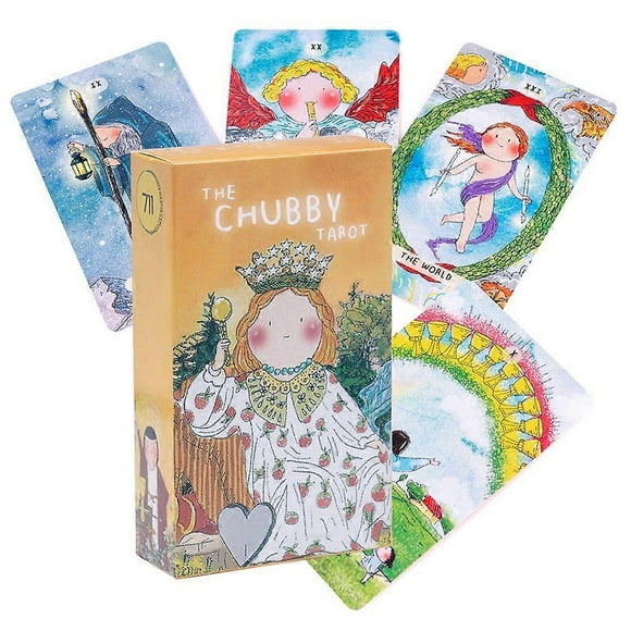 The Chubbys Tarot Cards 12x7cm Chubby Tarot Playful Insightful Divination Deck Fortunes Telling Game