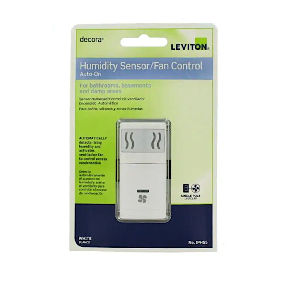 Humidity Sensor And Fan Control, White