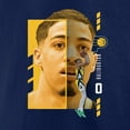 thumbnail image 4 of Men's Tyrese Haliburton Navy Indiana Pacers Jump Pass T-Shirt, 4 of 4