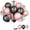 Rose Gold Black, variant on 15pcs Pink White 18th Birthday Balloons, Girls Party Decor