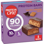 Protein One, 90 Calorie Protein Bar, Salted Caramel Crisp, 5 Bars