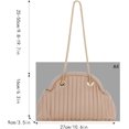 thumbnail image 4 of LinYooLi Women Small Stripes Seashell Evening Clutch Handbag Chain Strap Cross-body Bag, 4 of 7